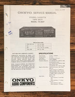 Onkyo TA-2047 Cassette  Service Manual *Original*