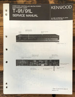 Kenwood T-91 T-91L Tuner  Service Manual *Original*