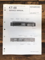 Kenwood KT-88 Tuner  Service Manual *Original*