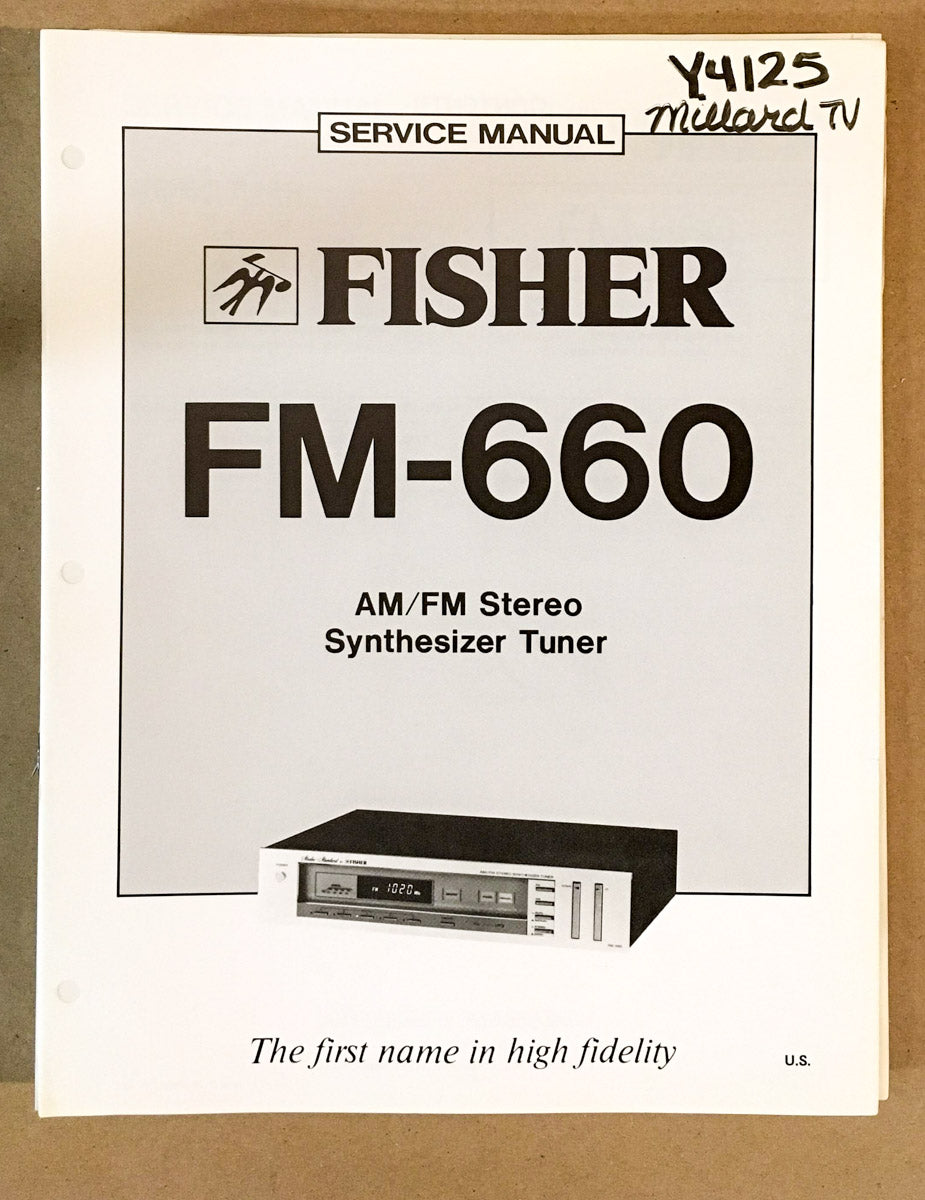 Fisher FM-660 Tuner Service Manual *Original* #2