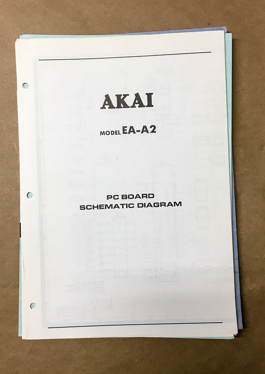 Akai EA-A2 Equalizer Schematic Manual *Original*