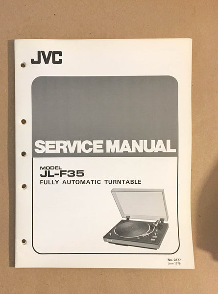 JVC JL-F35 Turntable  Service Manual *Original*