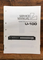 Luxman U-100 Remote Control Center  Service Manual *Original*