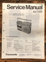 Panasonic RX-1480 Radio / Boombox  Service Manual *Original* #2