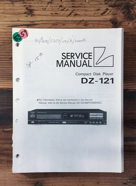 Luxman DZ-121 CD Player Service Manual *Original*