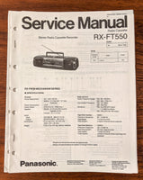 Panasonic RX-FT550 Radio Cassette Service Manual *Original*