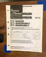 Pioneer CT-1260R CT-S66R Cassette  Service Manual *Original*