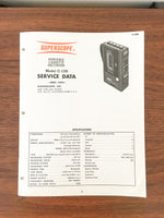 Superscope / Marantz C-106 Cassette Service Manual *Original*