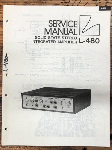 Luxman L-480 Amplifier  Service Manual *Original*