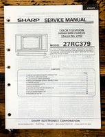 Sharp 27RC379 TV / Television Service Manual *Original*