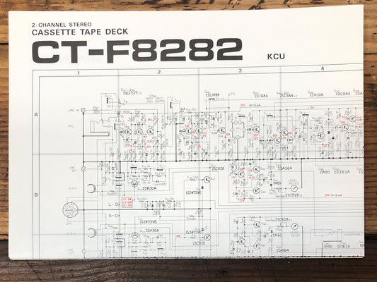 Pioneer CF-F8282 Cassette Foldout Service Manual *Original*