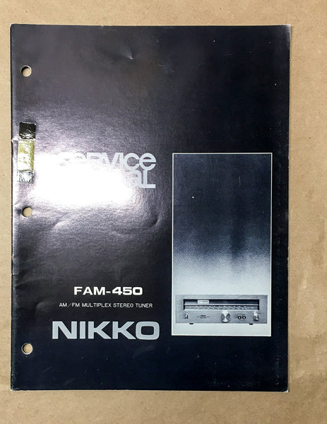 Nikko FAM-450 Tuner Service Manual *Original*