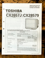 Toshiba CX2657J CX28579 TV Television Service Manual *Original*