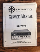 Kenwood KR-7070 Receiver  Service Manual *Original*