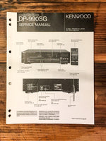 Kenwood DP-990SG 990 SG CD Player Service Manual *Original*
