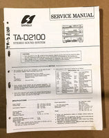 Sansui TA-D2100 Stereo  Service Manual *Original*