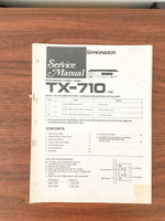 Pioneer TX-710 Tuner Service Manual *Original*