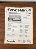 Panasonic SG-X7 Stereo Service Manual *Original*