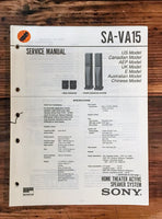Sony SA-VA15 Speaker  Service Manual *Original*