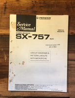 Pioneer SX-757 Receiver Service Manual *Original*