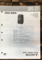 Sony SRS-37 Speaker  Service Manual *Original*