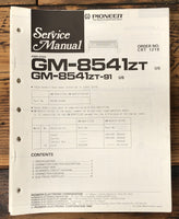 Pioneer GM-8541 ZT 91 Amplifier  Service Manual *Original*