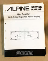 Alpine Model 3008 Amplifier Service Manual *Original*
