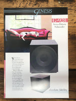 Genesis G-928 Subwoofer  Foldout Dealer Brochure *Orig*