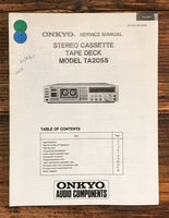 Onkyo TA-2055 Cassette  Service Manual *Original*