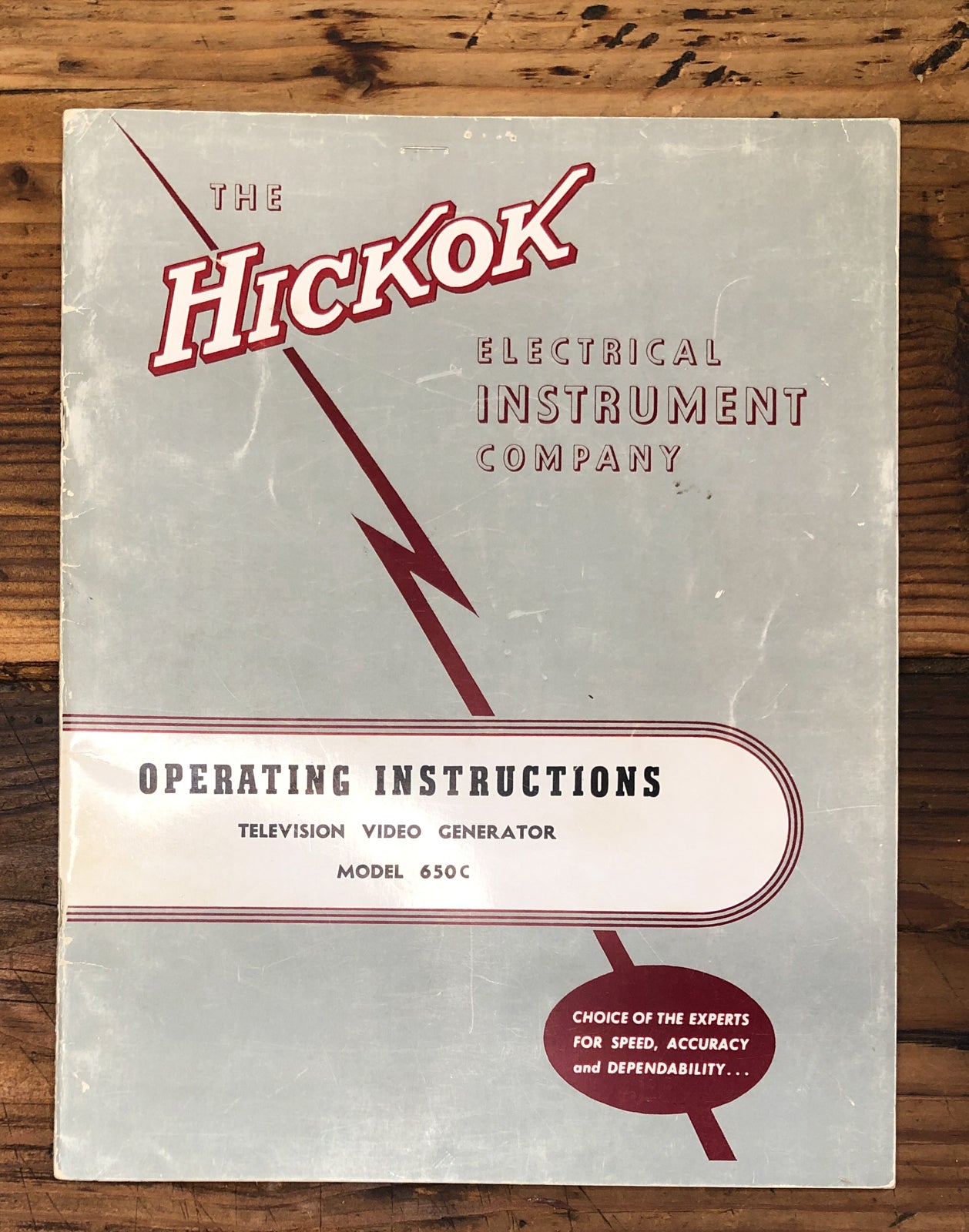 Hickok Model 650C TV Video Generator  Owners / User Manual *Original*