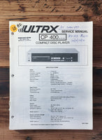 Sanyo ULTRX CP 400 CD Player Service Manual *Original*