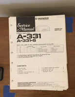 Pioneer A-331 / A-331-S Amplifier Service Manual *Original* #1