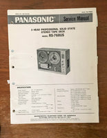 Panasonic Technics RS-768US Reel to Reel  Service Manual *Original*