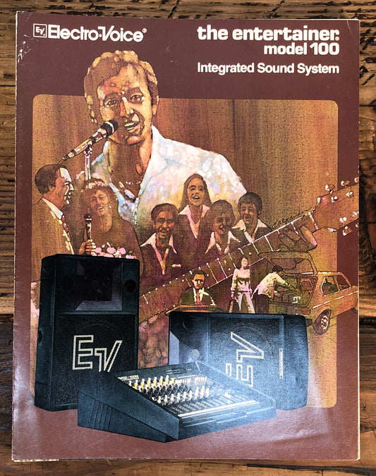 EV / Electro-Voice Model 100 100S 100M Entertainer  Brochure Orig