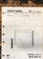 Sony KV-20V60 TV  Service Manual *Original*