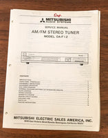 Mitsubishi DA-F12 Tuner Service Manual *Original* #1