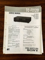 Sony TC-FX120 Cassette Service Manual *Original*