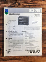 Sony HST-201 Stereo  Service Manual *Original*