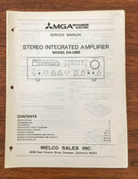 Mitsubishi DA-U620 Stereo Amplifier Service Manual *Original* #1