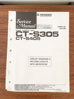 Pioneer CT-S305 CT-S405 Cassette Service Manual *Original*