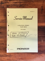 Pioneer QT-6100 Tape Deck Service Manual *Original*