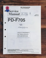 Pioneer PD-F705 CD Player 1 Service Manual *Original*