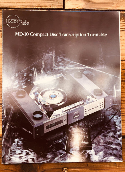 Krell MD-10 CD Transport 3 pg Dealer Brochure  *Original*