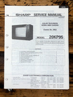 Sharp 20KP95 TV / Television Service Manual *Original*