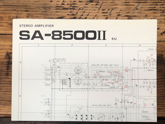 Pioneer SA-8500 II KU Amplifier  Service Manual *Original*