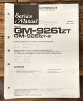 Pioneer GM-9261 ZT 91 Amplifier  Service Manual *Original*