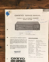Onkyo DX-C300 CD Player  Service Manual *Original*