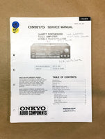 Onkyo TX-870 TX-870M Stereo Receiver  Service Manual *Original*