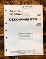Pioneer CDX-FM1227S Amplifier  Service Manual *Original*