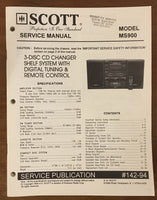 Scott MS900 STEREO  Service Manual *Original*